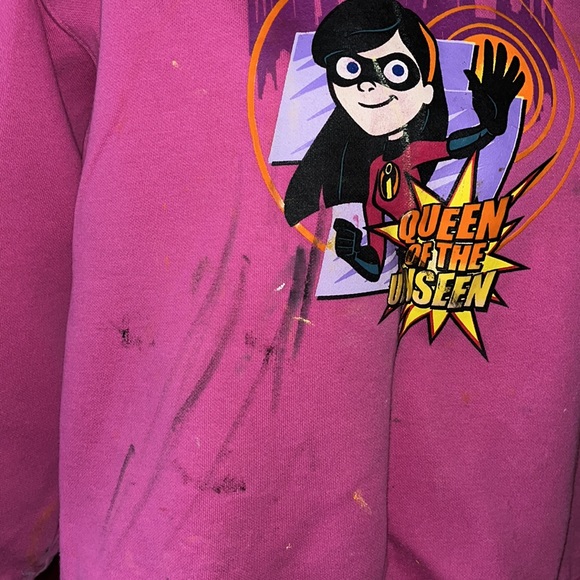 Disney’s the Incredibles VIOLET sweatshirt, size large - Picture 2 of 8